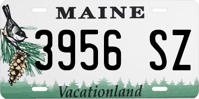 ME license plate 3956SZ