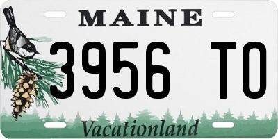 ME license plate 3956TO