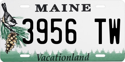 ME license plate 3956TW