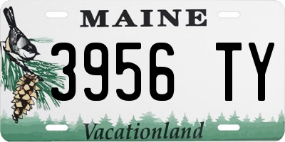 ME license plate 3956TY