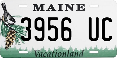 ME license plate 3956UC