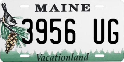 ME license plate 3956UG