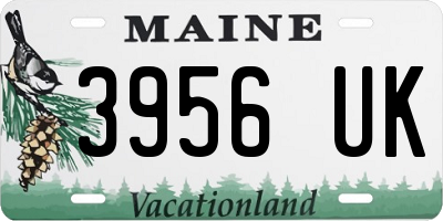 ME license plate 3956UK