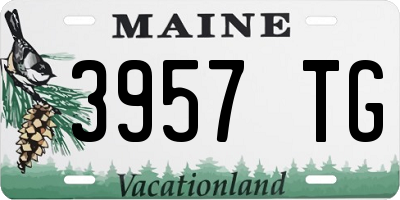 ME license plate 3957TG