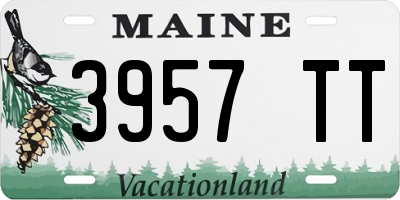 ME license plate 3957TT