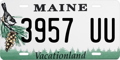 ME license plate 3957UU