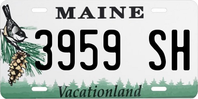 ME license plate 3959SH