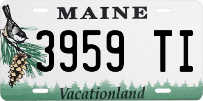 ME license plate 3959TI