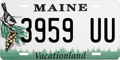 ME license plate 3959UU