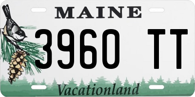 ME license plate 3960TT