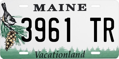 ME license plate 3961TR