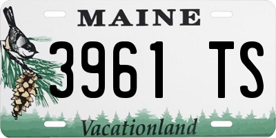 ME license plate 3961TS