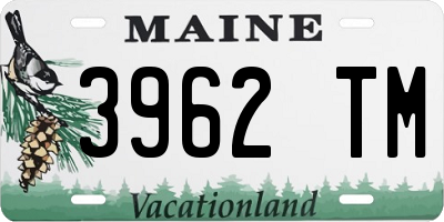 ME license plate 3962TM