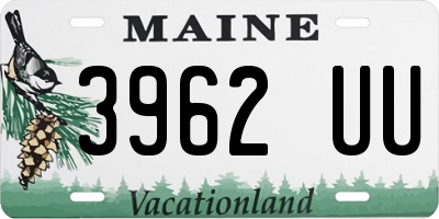 ME license plate 3962UU