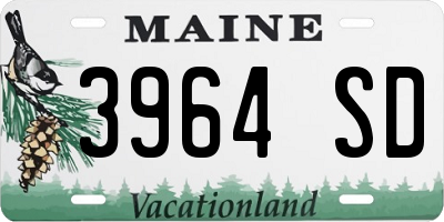 ME license plate 3964SD