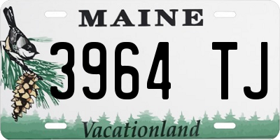 ME license plate 3964TJ