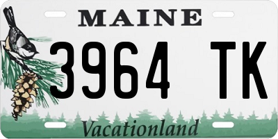 ME license plate 3964TK