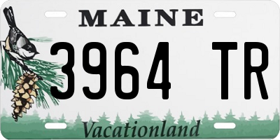 ME license plate 3964TR