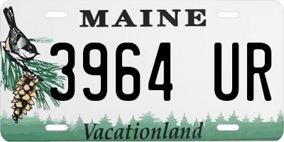 ME license plate 3964UR