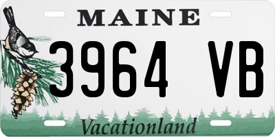 ME license plate 3964VB