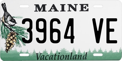 ME license plate 3964VE
