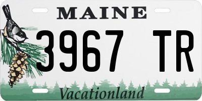 ME license plate 3967TR