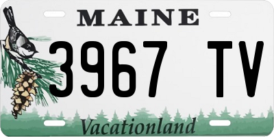 ME license plate 3967TV