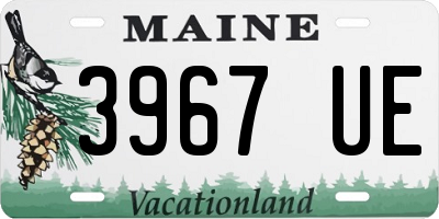 ME license plate 3967UE