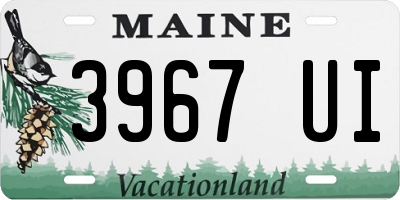 ME license plate 3967UI