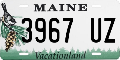 ME license plate 3967UZ