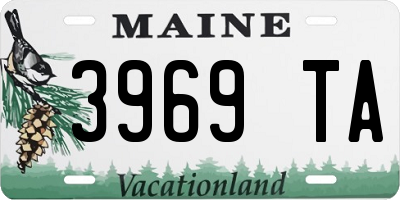 ME license plate 3969TA