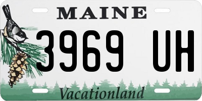 ME license plate 3969UH