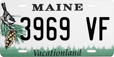 ME license plate 3969VF