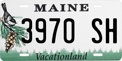 ME license plate 3970SH