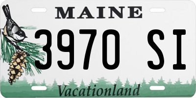 ME license plate 3970SI