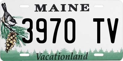 ME license plate 3970TV
