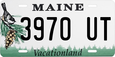 ME license plate 3970UT