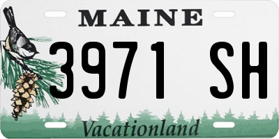 ME license plate 3971SH