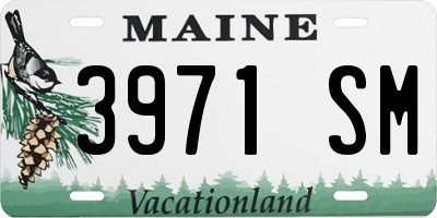 ME license plate 3971SM