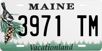 ME license plate 3971TM
