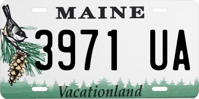 ME license plate 3971UA