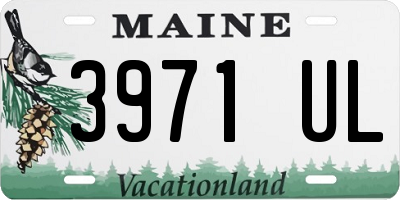 ME license plate 3971UL