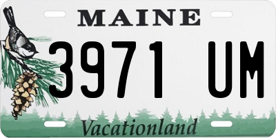 ME license plate 3971UM