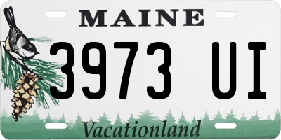 ME license plate 3973UI