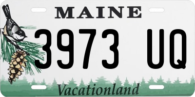 ME license plate 3973UQ