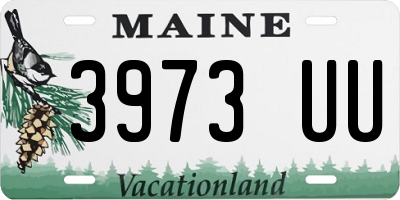 ME license plate 3973UU