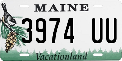 ME license plate 3974UU