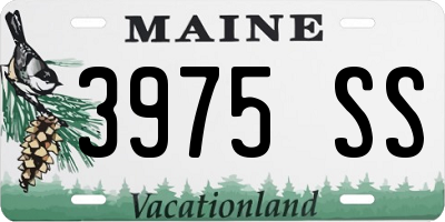 ME license plate 3975SS