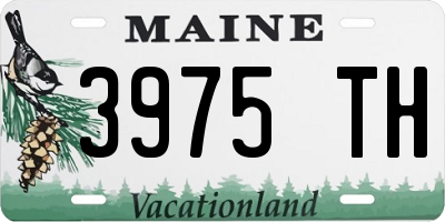 ME license plate 3975TH