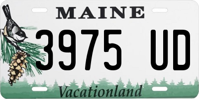 ME license plate 3975UD
